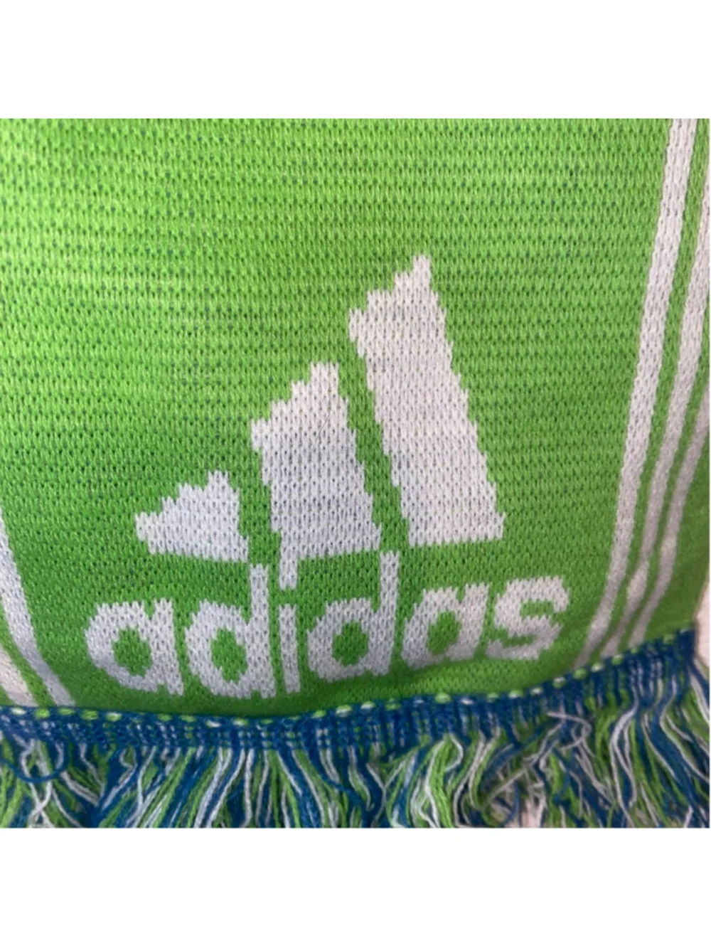 Adidas Seattle Sounders Football Club Blue Green Scarf